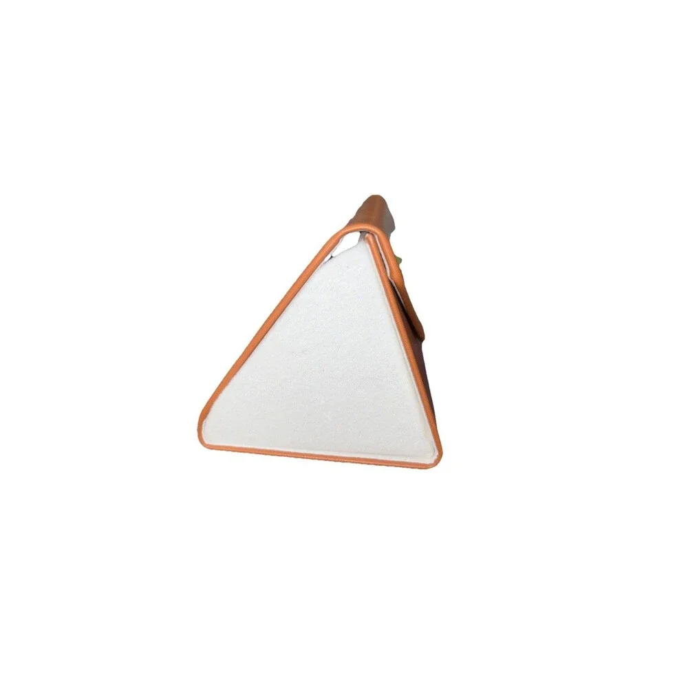 J.McLaughlin Tan Leather Eyeglass Case Envelope Magnetic Folding Sunglasses Snap